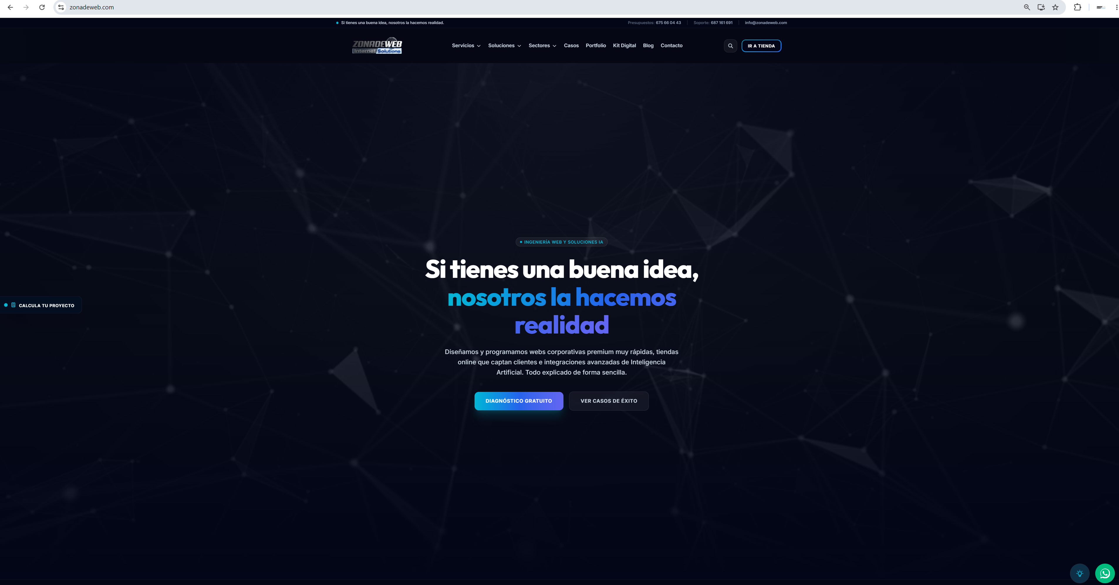 Proyecto digital desarrollado con el apoyo de Zonadeweb: Diseño web profesional